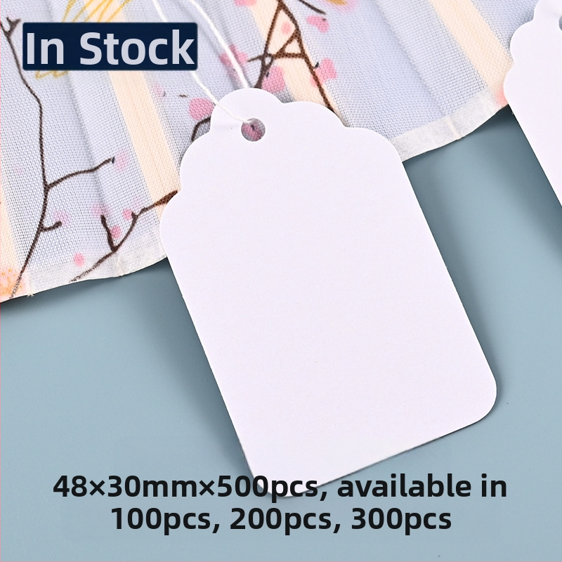 Kraft popieriaus kainų etiketės su virve, ofsetinė spauda, pritaikomos, tinkamos didmeninei prekybai