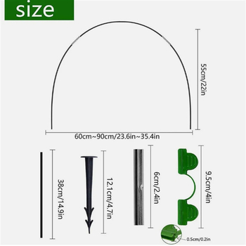 Πλαστικό προστατευτικό δίχτυο κατά εντόμων με σετ τόξων στηρίξεων για θερμοκήπιο, για κήπο, Μάρκα Minor, Τύπος: Άλλο