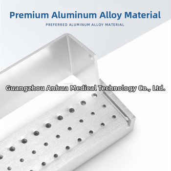 Fém fogászati eszközök fertőtlenítő doboza 30 lyukkal, nyitott tároló kialakítással