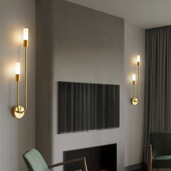 Φωτιστικό τοίχου σε σκανδιναβικό στιλ – LED, PVC σκιά, μεταλλικό σώμα, 220V