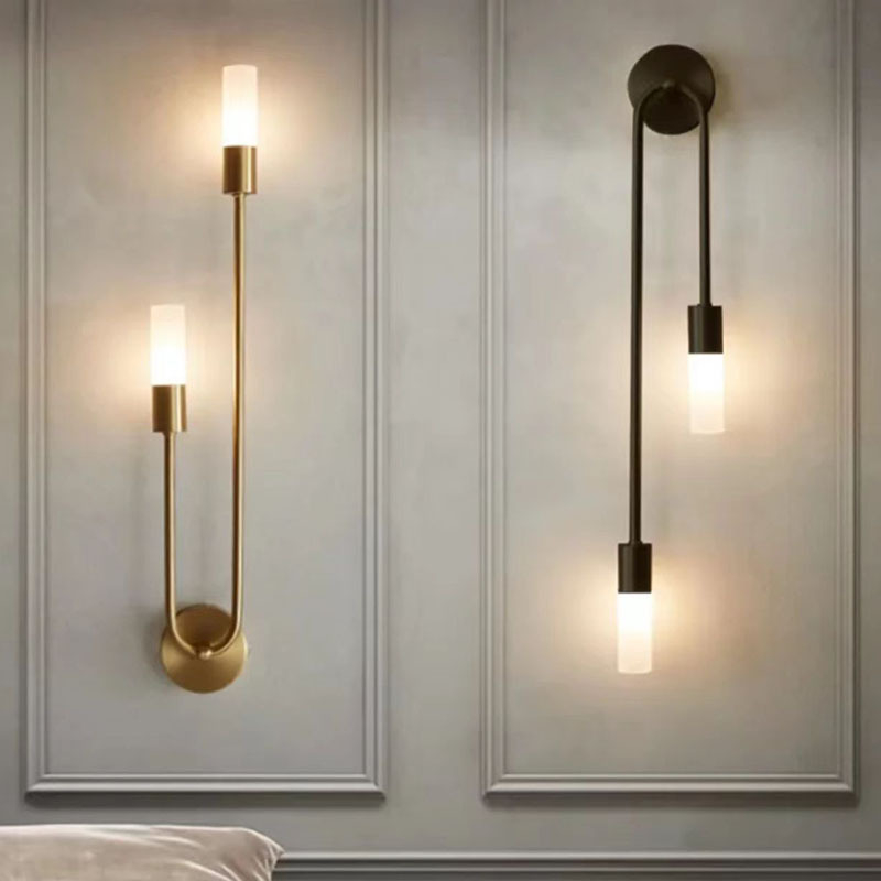 Φωτιστικό τοίχου σε σκανδιναβικό στιλ – LED, PVC σκιά, μεταλλικό σώμα, 220V