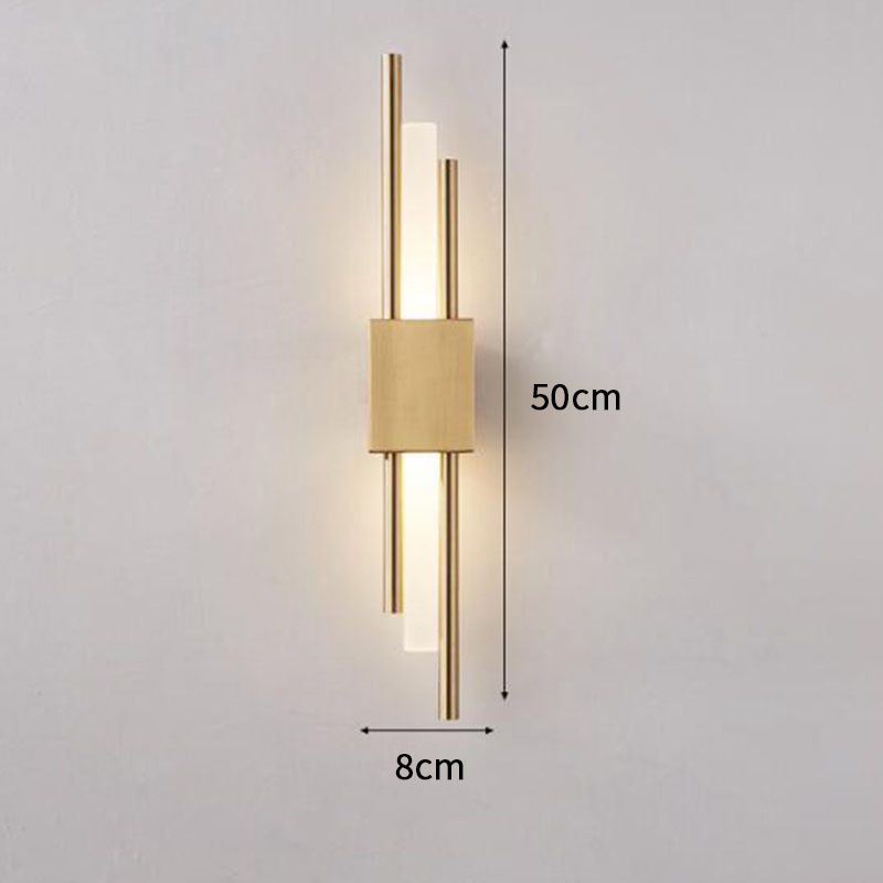 Φωτιστικό τοίχου σε σκανδιναβικό στιλ – LED, PVC σκιά, μεταλλικό σώμα, 220V
