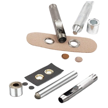 Σετ eyelet buckles από ορείχαλκο, 100 τεμάχια με τριμελές σετ εργαλείων, κατάλληλο για παλτά, τζιν, παπούτσια, σκηνές