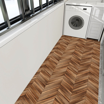 Самозалепващи подови стикери с дървена шарка и релефна повърхност - марка Qian chen; високо качество; дебелина 0,2 мм; структура: композит; подходящи за баня, хол, спалня, коридор и други помещения