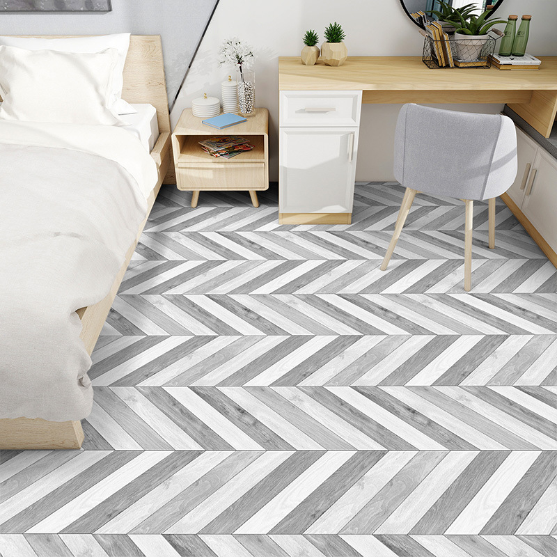 Самозалепващи подови стикери с дървена шарка и релефна повърхност - марка Qian chen; високо качество; дебелина 0,2 мм; структура: композит; подходящи за баня, хол, спалня, коридор и други помещения