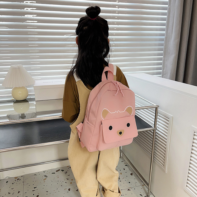 Nylon gyerek hátizsák 3–6 éveseknek, légáteresztő és kopásálló, görbült vállpántok, karikatúra mintázat