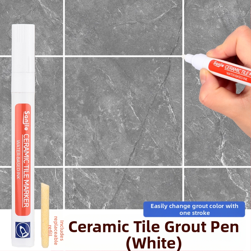 Пен за фуги на керамични плочки – ремонт на фуги и промяна на цвета на фугите (за керамични плочки; ремонт на фуги; инструмент за запълване и уплътняване)
