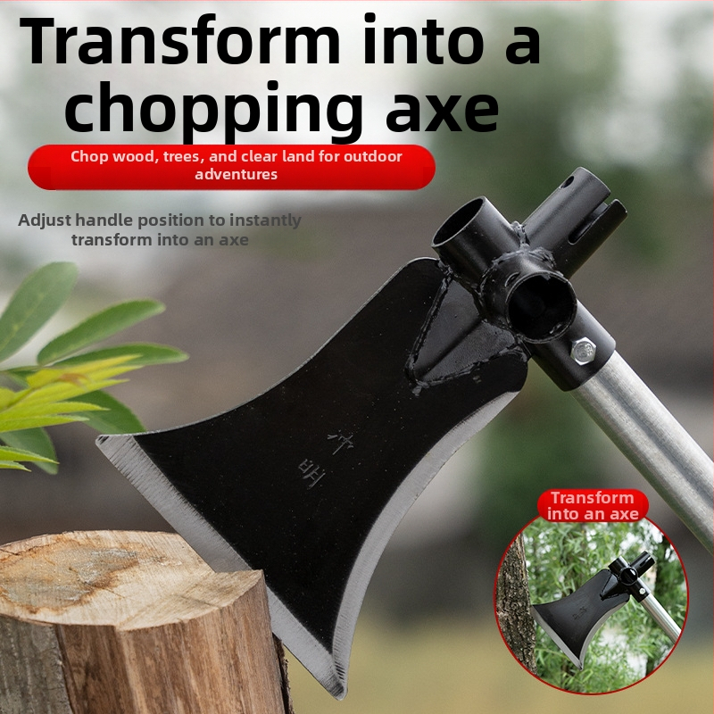 Многофункционална градинарска лопата-нож от манганова стомана; за рязане, копаене и подрязване на клони; за външни условия; модел: Многофункционална лопата-нож