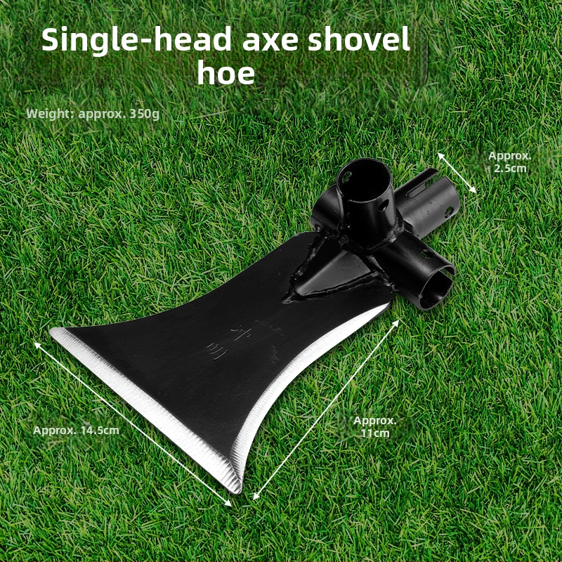 Daugiakryptė kastuvė-kasa iš manganinės plieno; skirta kirpimui, pjaustymui ir kasimui; lauko naudojimui; modelis: Daugiakryptė kastuvė-kasa