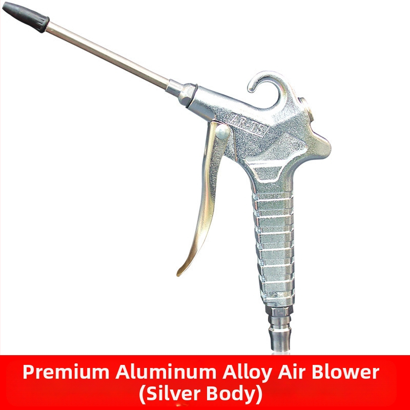 Алуминиев пневматичен пистолет за издухване с високо налягане - модел 011, максимално налягане 12 кг, тегло 0,3 кг, работна среда: сгъстен въздух