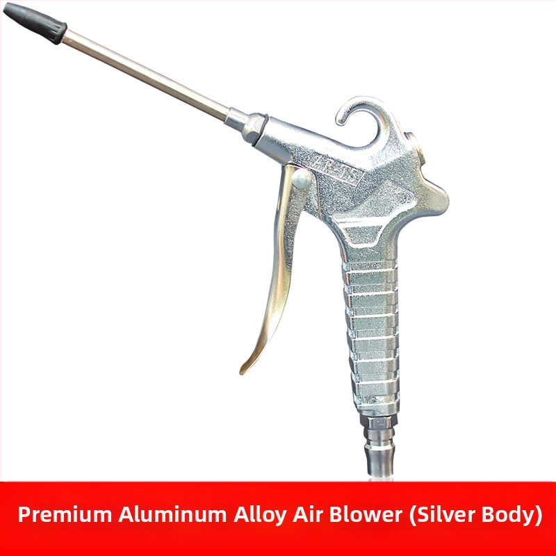 Алуминиев пневматичен пистолет за издухване с високо налягане - модел 011, максимално налягане 12 кг, тегло 0,3 кг, работна среда: сгъстен въздух