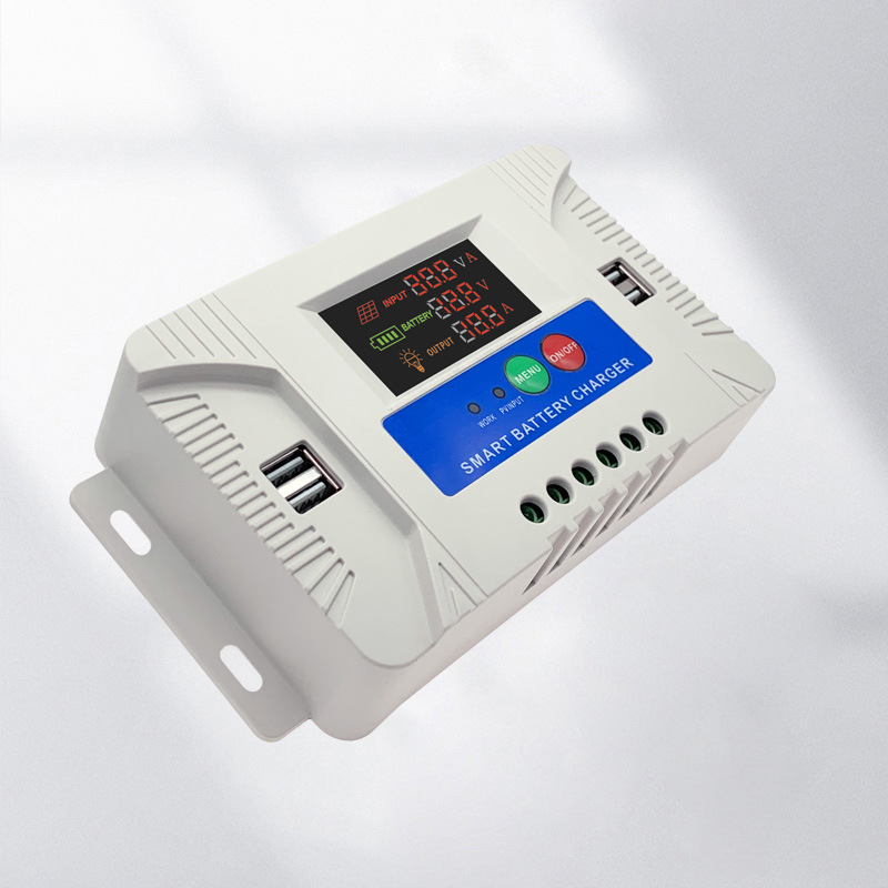 Saulės energijos valdiklis gatvių apšvietimui su automatinio identifikavimo funkcija, 48V, plastikinis korpusas, CE sertifikatas