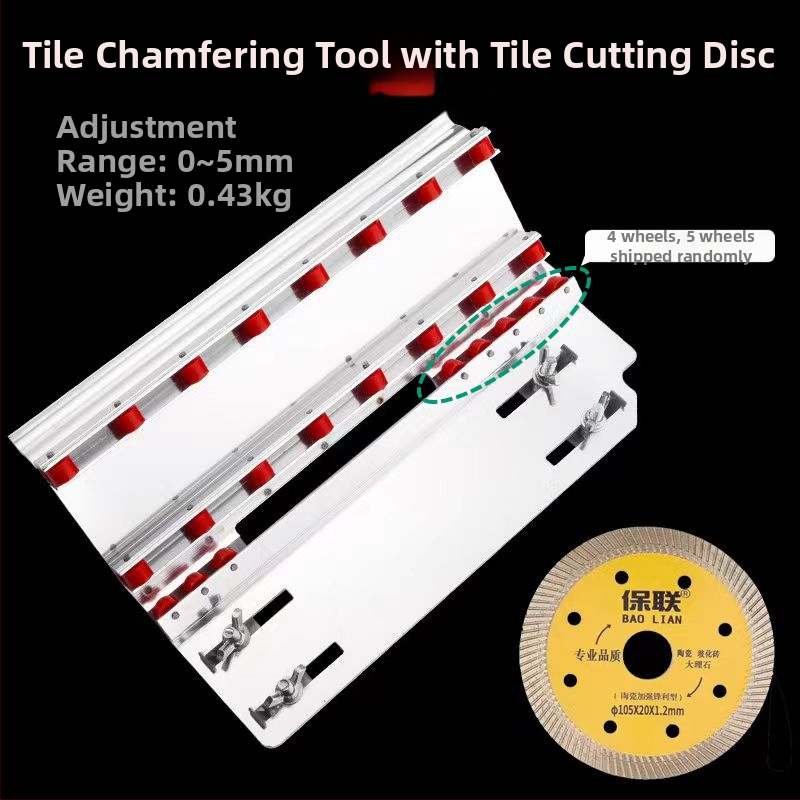 Nástroj na zaobľovanie hrán dlaždíc, uhol 45°, vysoká presnosť, model A1, značka Other