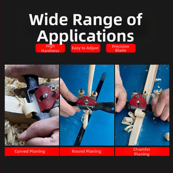 Дърводелски планер MACWORK, карбонова стомана, имперски стандарт, тегло 0,24