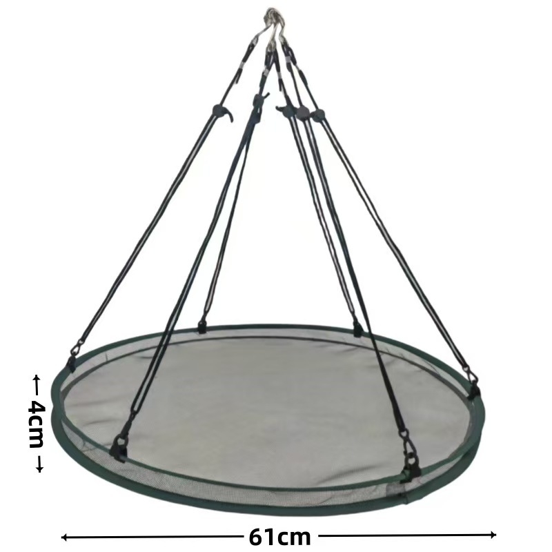 Džiovinimo krepšys – stiklo pluošto tinklas, sulankstomas ir išsiskleidžiamas, vieno sluoksnio dizainas, šiuolaikiškas