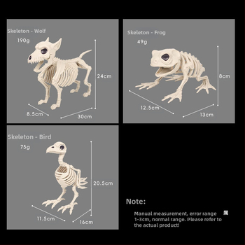 Ζωϊκός σκελετός - πλαστικό μοντέλο για Χάλογουιν, διακοσμητικό σκηνής