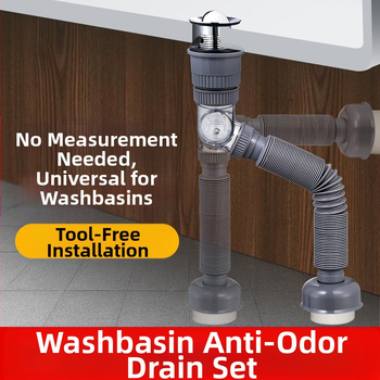 Universal pop-up αποχέτευση για νιπτήρα, ABS, Yayier Bathroom