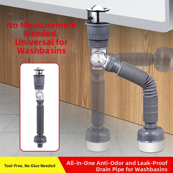 Universal pop-up αποχέτευση για νιπτήρα, ABS, Yayier Bathroom