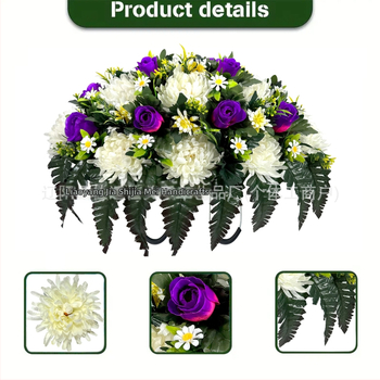 Dirbtinė krizantema sedlo formos gėlė, šilko gėlė; Prekės ženklas Good and Beautiful; Amatas Kitas; Įvairovė 1326527568