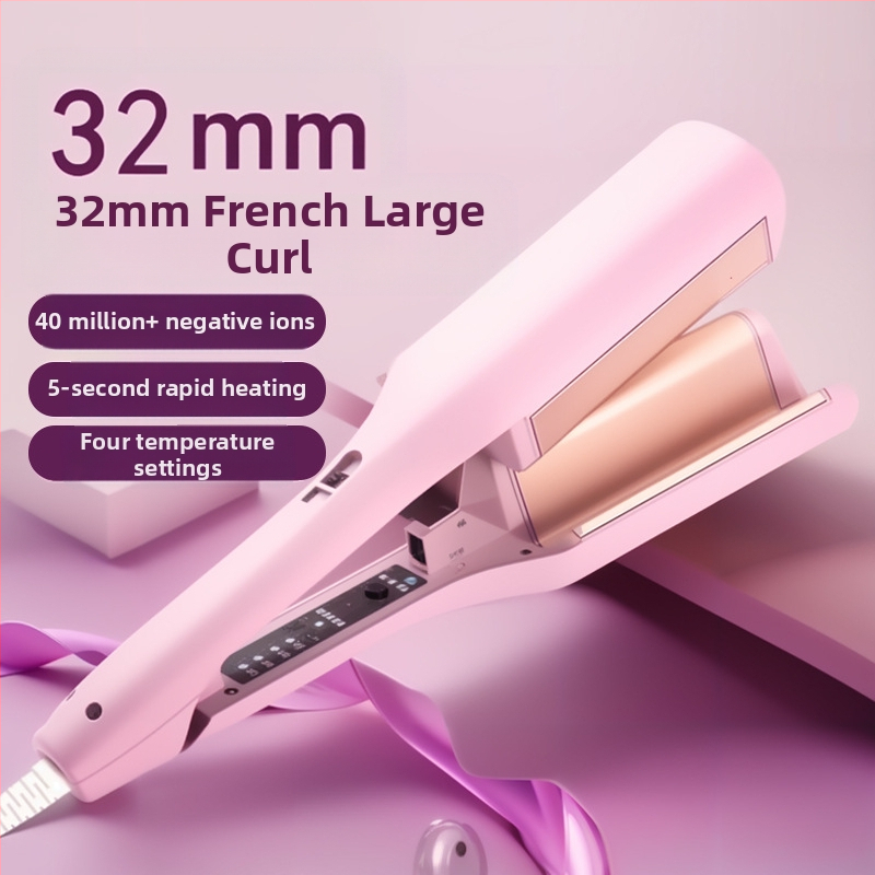 Automatinis kiaušinio formos plaukų garbavimo volas – tri viename, keramikinis vamzdelis, termostatinis reguliavimas, tinka drėgniems ir sausies plaukams, 25–39W