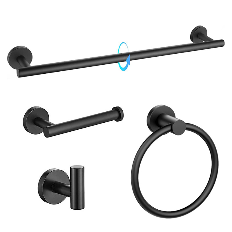 Комплект за баня от неръждаема стомана TZX, модерен стил, варианти на комплект от 2 до 6 части