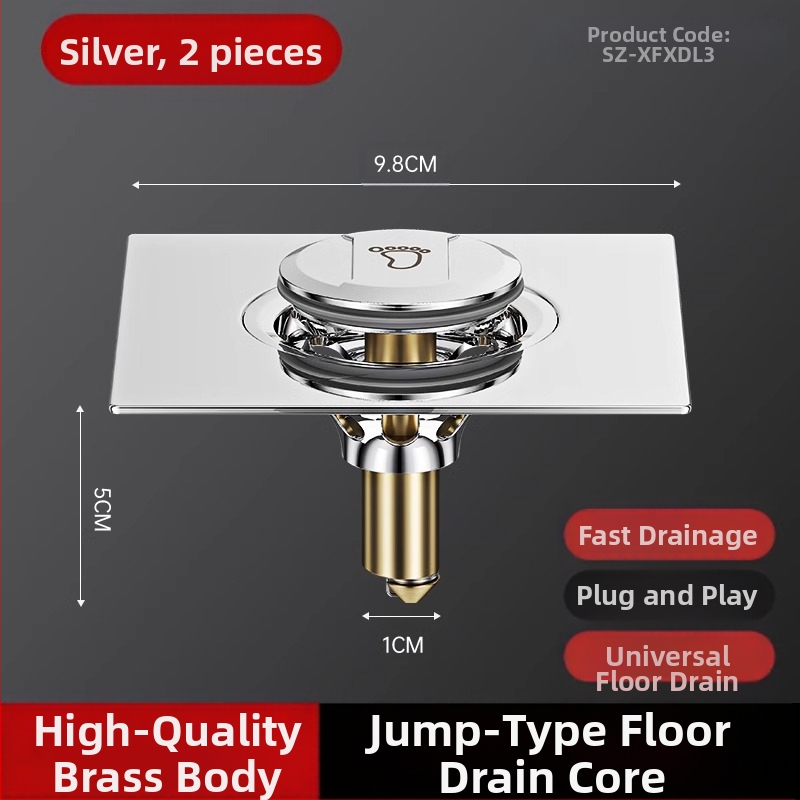 Grindų nuotėkio renovavimo įrenginys: užkerta kelią kvapams ir kenkėjams, su spaudimo sandariu dangčiu