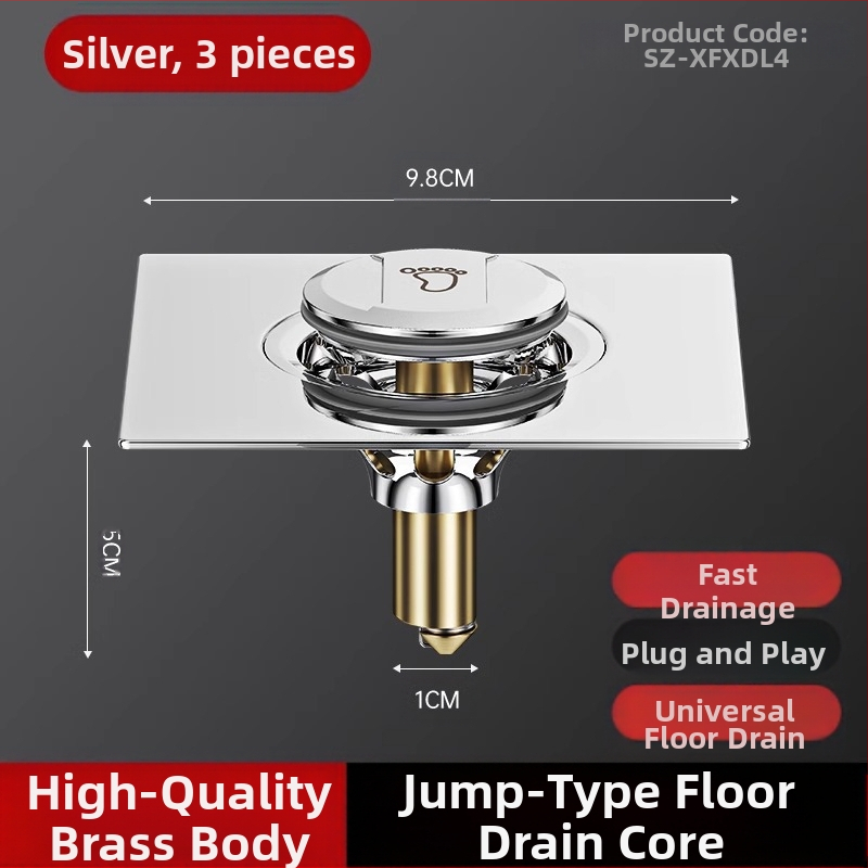 Grindų nuotėkio renovavimo įrenginys: užkerta kelią kvapams ir kenkėjams, su spaudimo sandariu dangčiu
