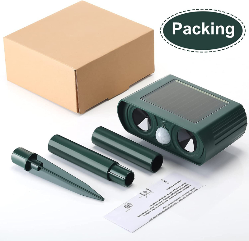 Външен ултразвуков репелент за животни, ABS корпус, водоустойчив инфрачервен сензор, модел 510-510b-511-511b, за двор и зеленчукова градина