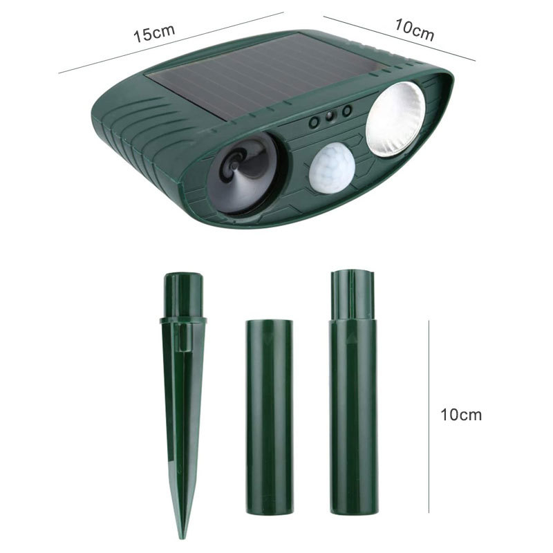 Външен ултразвуков репелент за животни, ABS корпус, водоустойчив инфрачервен сензор, модел 510-510b-511-511b, за двор и зеленчукова градина