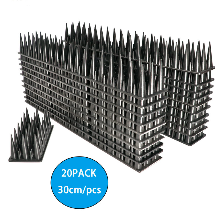 Пластмасови шипове за защита срещу птици, модел MZK019-30, PP, анти-крадба, анти-изкачване, анти-птици и анти-котки, за балкон/веранда, марка MZK