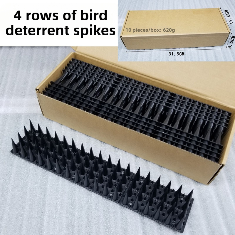 Пластмасови шипове за защита срещу птици, модел MZK019-30, PP, анти-крадба, анти-изкачване, анти-птици и анти-котки, за балкон/веранда, марка MZK