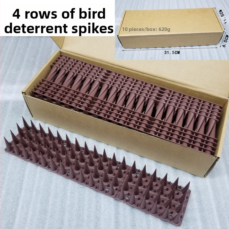 Пластмасови шипове за защита срещу птици, модел MZK019-30, PP, анти-крадба, анти-изкачване, анти-птици и анти-котки, за балкон/веранда, марка MZK