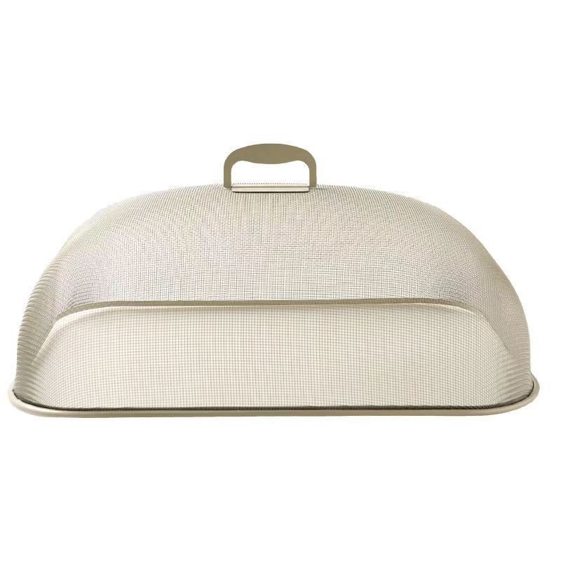 Nerūdijančio plieno maisto dangtis virtuvei — daugifunkcinis dangtis su pakabiniu kabliu, modernus minimalistinis dizainas, kilmė: Yongkang, išleistas 2024 m.