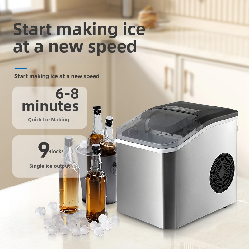 Домашна машина за лед, модел HZB-16M, 220V, 110W, 50Hz, капацитет 1.3 л