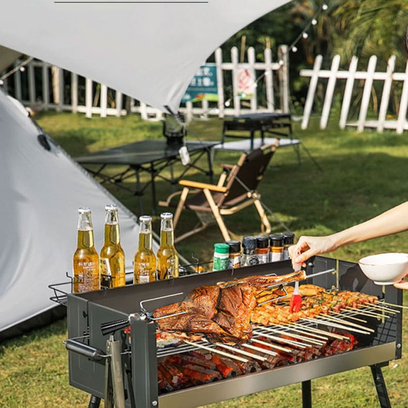 Sukama kepsninės šakutė, nerūdijančio plieno, V formos, poliruota danga, nešiojama ir išimama, svoris 0,23 kg