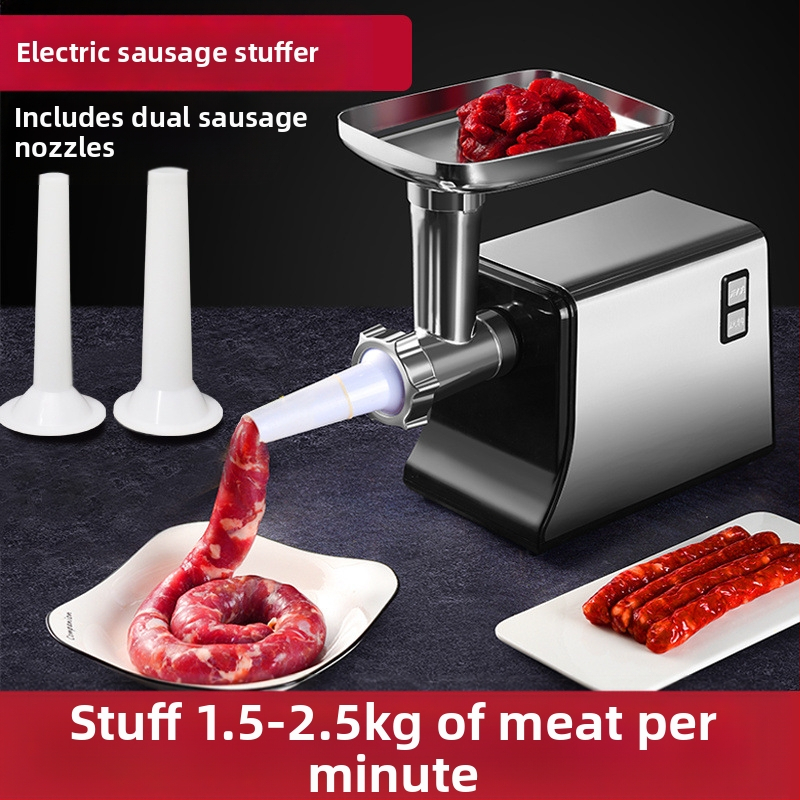 Електрическа мултифункционална месомелачка, неръждаема стомана, капацитет 3 л+, раздробяване и нарязване, дистанционно управление, над 40 000 об./мин