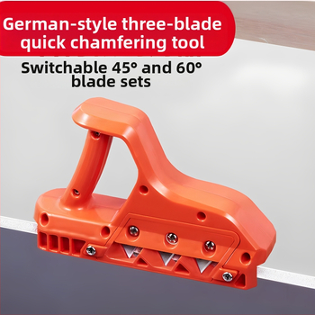 Гипсокартон V-образен кантър инструмент: 45°/60°, 3-остриета, мултиъгълно обработване, 20 оригинални ножове