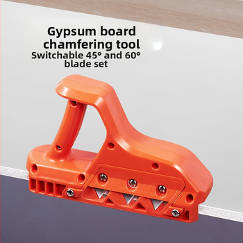 Гипсокартон V-образен кантър инструмент: 45°/60°, 3-остриета, мултиъгълно обработване, 20 оригинални ножове