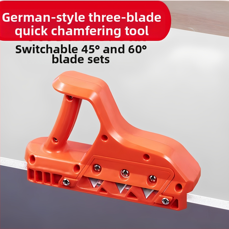 Гипсокартон V-образен кантър инструмент: 45°/60°, 3-остриета, мултиъгълно обработване, 20 оригинални ножове