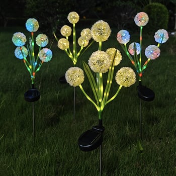 LED κήπου επίγειο φως με 5 κεφαλές / 3 κεφαλές / μία κεφαλή, μοντέλο ME3042, ανοξείδωτο ατσάλι, IP65, 0,3W, συνεχές φωτισμό 6–12 ωρών