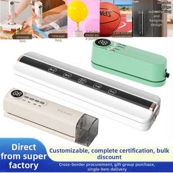 Мини безжичен вакуум запечатвач за опаковки, презареждаем, ABS корпус, капацитет 500–1000 ml, модел 818, кухненски уреди