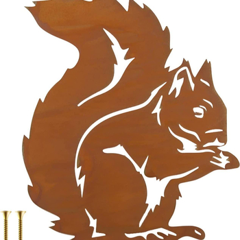 Zhongsen Vasból készült kerti mókus dísz kültéri használatra