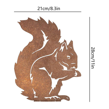 Zhongsen Vasból készült kerti mókus dísz kültéri használatra