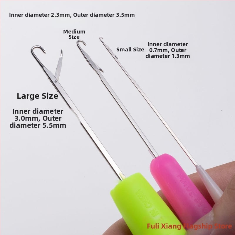 Mezgimo adata su liežuviu, ilga mezgimo adata trikotažo drabužių ir batų padai taisymui – namų naudojimui