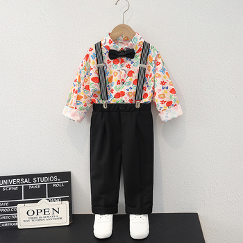 Παιδικό σετ δύο τεμαχίων από πολυεστέρα για αγόρια, με ριγέ ή καμουφλάζ σχέδιο, μακριά μανίκια και παντελόνι, άνοιξη-φθινόπωρο casual στυλ