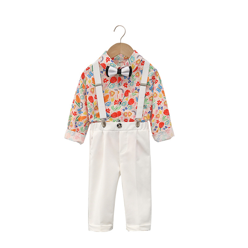 Детски двукомпонентен костюм от полиестер за момчета, модел райета или камуфлаж, дълги ръкави и панталони, пролетно-есен стил