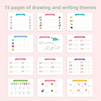 Montessori užsiėmimų knyga vaikams — popierinė medžiaga; pritaikoma pagal brėžinius; 4–6 metų amžius; iliustruota ankstyvojo ugdymo knyga