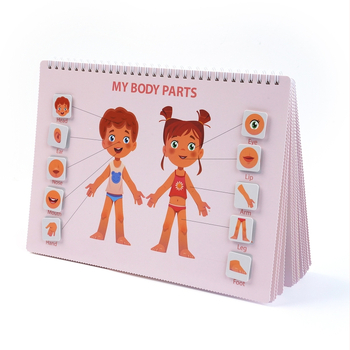 Montessori užsiėmimų knyga vaikams — popierinė medžiaga; pritaikoma pagal brėžinius; 4–6 metų amžius; iliustruota ankstyvojo ugdymo knyga