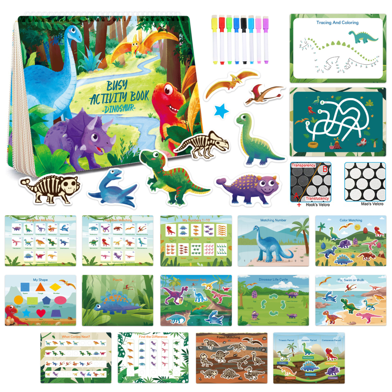 Montessori užsiėmimų knyga vaikams — popierinė medžiaga; pritaikoma pagal brėžinius; 4–6 metų amžius; iliustruota ankstyvojo ugdymo knyga