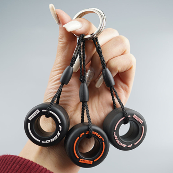 Κλειδοθήκη σε σχήμα ελαστικού | δημιουργικό PVC υλικό, κολιέ κλειδιών αυτοκινήτου | μοντέρνο μινιμαλιστικό στυλ, δώρο για ζευγάρια και φίλους